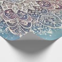 Elegante sneeuwvlok Mandala in Frosty Hues