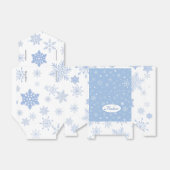 Elegante sneeuwvlok Papier Favor Box, Tent 3x1.5x3 Bedankdoosjes (Uitgevouwen)