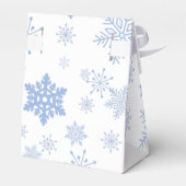 Elegante sneeuwvlok Papier Favor Box, Tent 3x1.5x3 Bedankdoosjes (Achterkant)