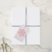 Elegante Sneeuwvlok (Suiker Blos - Wit) Cadeaulabel (Met Touw)