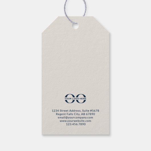 Elegante sneeuwvlok vakantie  boodschap cadeaulabel (Achterkant)