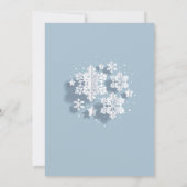 Elegante sneeuwvlok Vakantie KERSTAVOND Kaart (Achterkant)