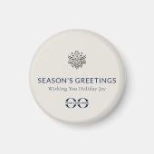 Elegante sneeuwvlok vakantie magneet (Voorkant)