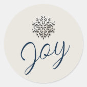 Elegante sneeuwvlok vakantie Sticker (Voorkant)