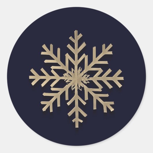 Elegante sneeuwvlok vakantie Sticker (Voorkant)