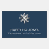 Elegante sneeuwvlok vakantie Sticker (Voorkant)