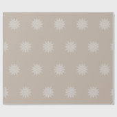 Elegante sneeuwvlok | WATERVERF | Kerstmis | Beige Cadeaupapier (Vlak)