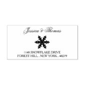 Elegante sneeuwvlok winter bruiloft  zelfinktende stempel (Design)