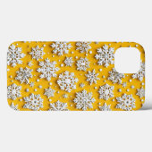 Elegante Sneeuwvlok Winter Esthetisch Ontwerp Case-Mate iPhone Case (Achterkant (horizontaal))
