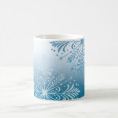 Elegante sneeuwvlok wintervakantie Mok (Center)