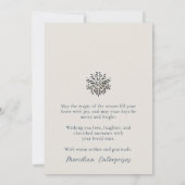 Elegante Sneeuwvlok Zakelijke Wenskaart Feestdagenkaart (Achterkant)