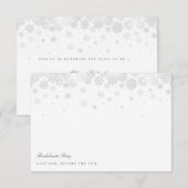Elegante Sneeuwvlokken Bachelorette Feestkaart Kaart (Voorkant / Achterkant)