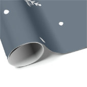 Elegante Sneeuwvlokken Kerst Cadeaupapier (Rol Hoek)