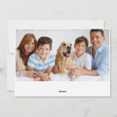 Elegante Sneeuwvlokken Kerstgroet 2 FOTO Feestdagenkaart (Achterkant)