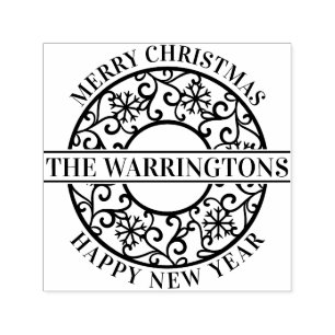 Elegante sneeuwvlokken Lacy Filigree #2 Familienaa Zelfinktende Stempel