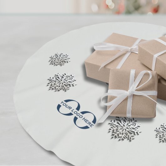 Elegante sneeuwvlokken met aangepaste Logo Kerstboom Rok
