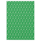 Elegante sneeuwvlokken op groen tafelkleed (Voorkant)