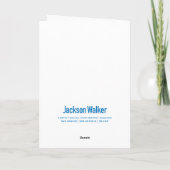 Elegante sneeuwvlokken Seizoensgroeten Kaart (Achterkant)