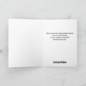 Elegante sneeuwvlokken Seizoensgroeten Kaart (Binnen)