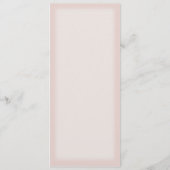 Elegante sneeuwvlokken Winter bruiloft Menu (Achterkant)