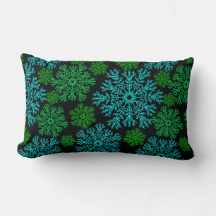 Elegante sneeuwvlokken Winter Vakantiepatroon Kussen
