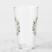 Elegante Snowberry + Eucalyptus krans bruiloft Glas (Rechts)