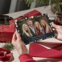 Elegante Snowberry Kerstfoto