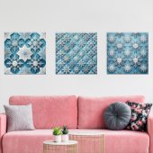 Elegante Snowflake Patroon Art Set (Woonkamer)