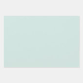 Elegante Soft Mint Green Minimalistisch en chique Inpakpapier Vel (Voorkant)