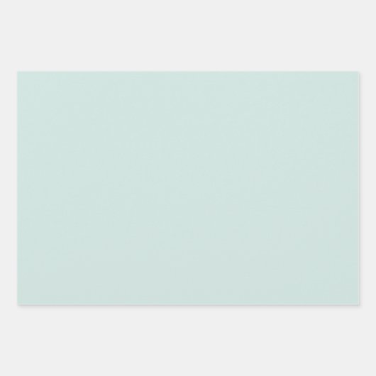 Elegante Soft Mint Green Minimalistisch en chique Inpakpapier Vel (Voorkant)