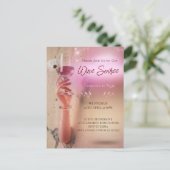 Elegante Soiree cocktail decoupage uitnodiging (Staand voorkant)