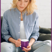 - Elegante Solid Plum - Koffie Mok