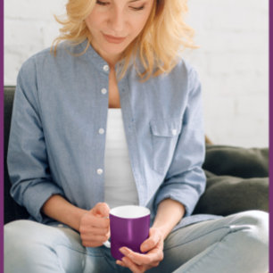 - Elegante Solid Plum - Koffie Mok