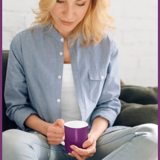 - Elegante Solid Plum - Koffie Mok