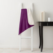 Elegante Solid Plum - Sherpa Deken (In situ)