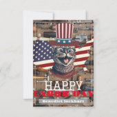 Elegante Solidariteit arbeidersdag met de vlag van Bedankkaart (Voorkant)