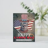 Elegante Solidariteit arbeidersdag met de vlag van Briefkaart (Staand voorkant)