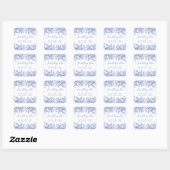 Elegante Something Blue Before I do Bruidsdouche Vierkante Sticker (Vel)