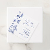 Elegante 'Something Blue' Bruidsdouche Dankjewel Bedankjes Labels (In situ)