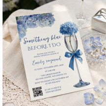 Elegante Something Blue Bruidsdouche Huwelijk