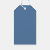 Elegante Something Blue Hydrangea Bruidsherinnerin Cadeaulabel (Achterkant)