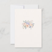 Elegante Sophisticated Floral Wedding Bedankkaart (Achterkant)