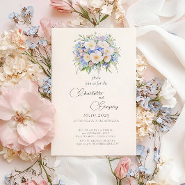 Elegante Sophisticated Floral Wedding Kaart