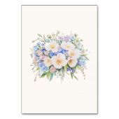 Elegante Sophisticated Floral Wedding Kaart (Achterkant)