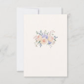 Elegante Sophisticated Floral Wedding RSVP Kaartje (Achterkant)