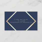 Elegante Sophisticated professionele geometrische  Visitekaartje (Achterkant)