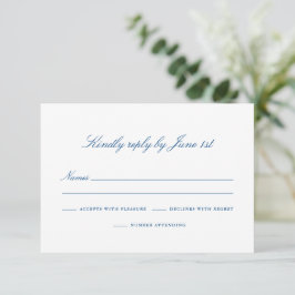 Elegante Southport RSVP met Nummer Bijwonen Kaartje