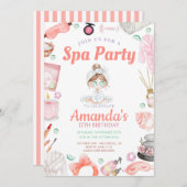 Elegante Spa dag verjaardag Kaart (Voorkant / Achterkant)