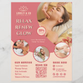 Elegante Spa & Salon Schoonheidsflyer Sjabloon Flyer (Voorkant)