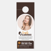 Elegante Spa Schoonheidssalon Make-up Nagels & Fac Deurhanger (Voorkant)